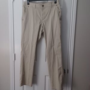Columbia Straight Fit Khaki Twill Pants Men's Sz 34x32